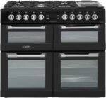 Kooktoestellen met dubbele brandstof ›Leisure CS100F520K Cuisinemaster 100cm Dual Fuel Fornuis - Zwart