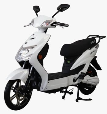 Elektrische scooter (fiets), met pedalen Volta SX – 220 W, maximale snelheid 25 km per uur wit
