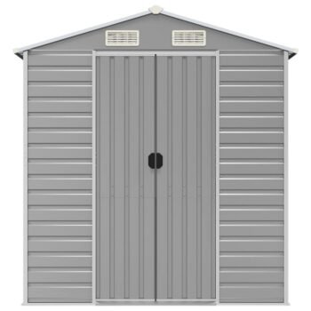 vidaXL Tuinschuur 191x555x198 cm gegalvaniseerd staal