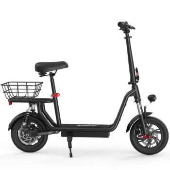 iScooter i12 Electric Scooter With Seat & Carry Basket